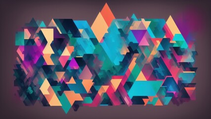 abstract colorful background - generative ai illustration