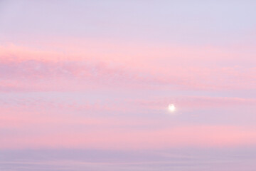 sunset in the sky