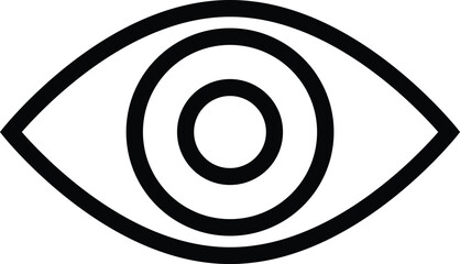 Vector line eye Icon isolated on white background . Eps10	