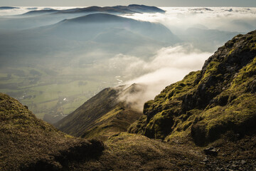 Fog inversion in the mountains