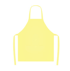 Yellow kitchen apron. vector illustration