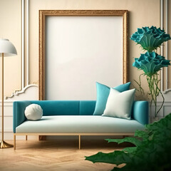 Interior Apartment Frame Background Mockup Designed for Home Decorators and Interior Designers