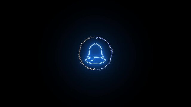 wingding icon neon circle