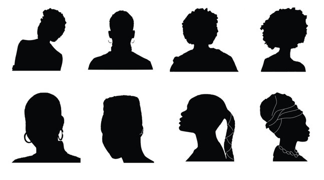 silhouette of the black woman 