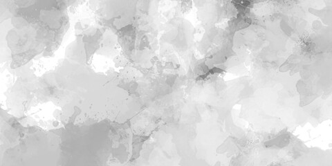 Abstract hand-drawn watercolor background on paper with space for text, Paint leaks and ombre effects white or grey paper texture, grey and white grain texture marbled painting Chalkboard. © DAIYAN MD TALHA
