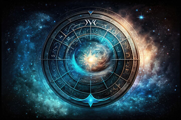 Gemini zodiac sign. Astrology calendar. Generative AI