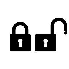 padlock icon vector logo template, secure icon