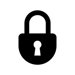 padlock icon vector logo template, secure icon