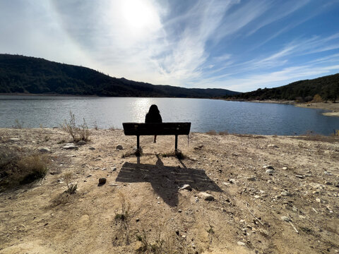 chair on the lake
