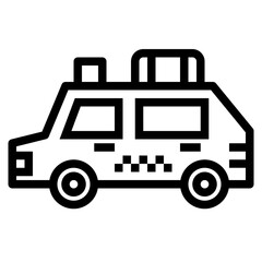 taxi line icon style
