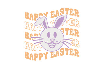 Happy Easter Typography T shirt design SVG