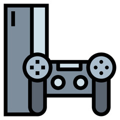 game console filled outline icon style