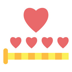 heart flat icon style