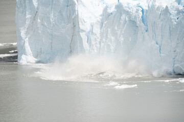 Perito Moreno Glacier, El Calafate, Argentina on January 25, 2023: here one of the South American glaciers.