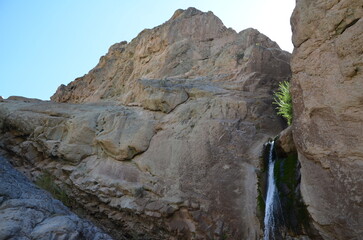 view to the Rayen waterfall, Iran