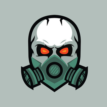 Mask skull logo