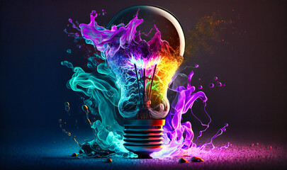 High-speed photography reveals the explosive finale of a traditional electric bulb, frozen in time