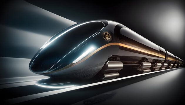 Hyperloop offers a sustainable and efficient transportation solution for the modern age, as brought to life in this stunning concept illustration.