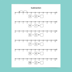 Number Subtraction Worksheet