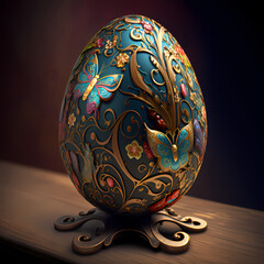 Easter Eggs with Beauty Color full . Generative AI