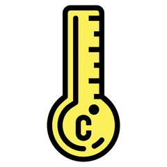 celsius filled outline icon style