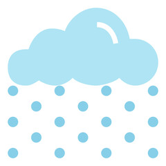 snow flat icon style