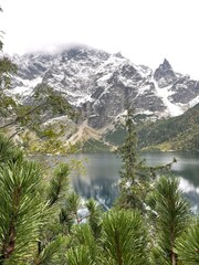 The mountain landscape cannot be left untidy. He is always beautiful.