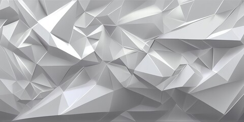 Obraz premium Abstract white surface with geometric relief, generative AI