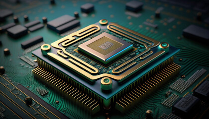 electronic circuit board, Generative AI