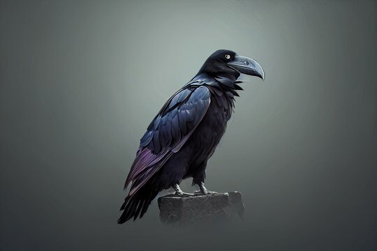 Raven On A Transparent Background Png Isolated Generative Ai