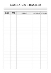 Minimalist planner pages templates. Printable Life & Business Planner Set. Life and business planner. campaign tracker