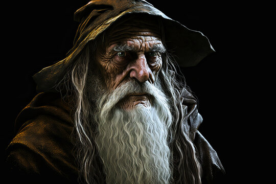 old wise fictional wizard