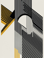 graphic illustration Bauhaus style