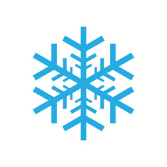 Creative beautiful snowflake vector icon illustration.