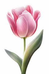 Tulip flower, generative AI illustration