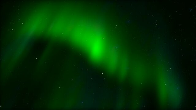 Night starry sky with the Aurora (Polar lights).