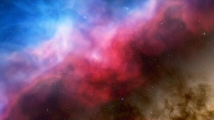 nebula gas cloud in deep outer space
