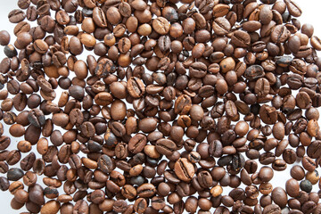 coffee roasted beans texture