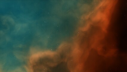 Fototapeta premium Deep space nebula with stars. Bright and vibrant Multicolor Starfield Infinite space outer space background with nebulas and stars. Star clusters, nebula outer space background 3d render 