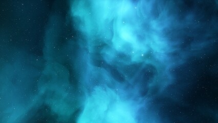 Naklejka na ściany i meble Night sky - Universe filled with stars, nebula and galaxy 