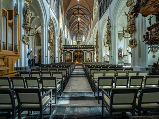 Fototapeta na wymiar Our lady Church of Bruges, Bruges, Belgium