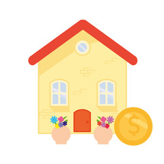 house with money