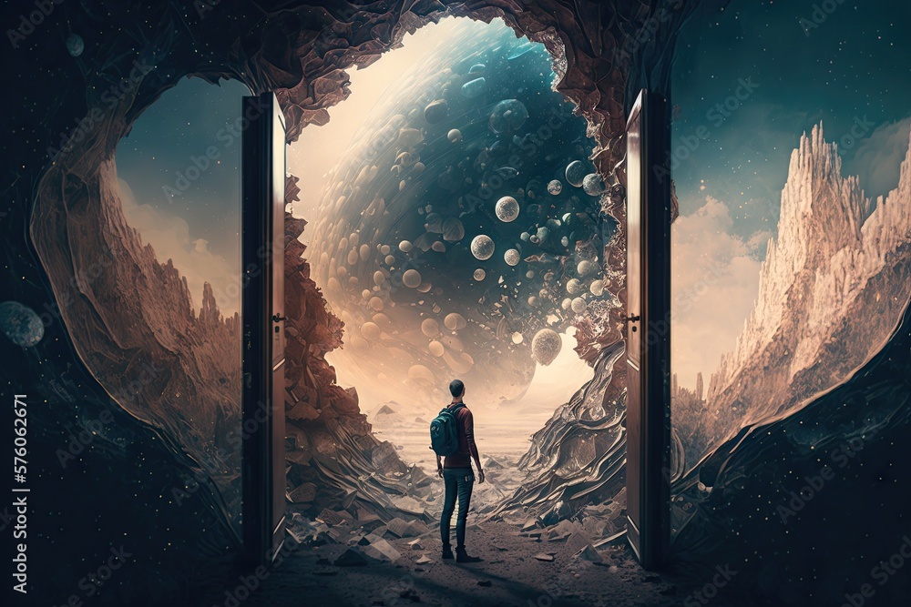 Poster the exploration of an unknown reality generative ai