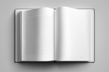 White book mockup, Generative AI