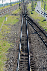 Fototapeta na wymiar View of the railway tracks