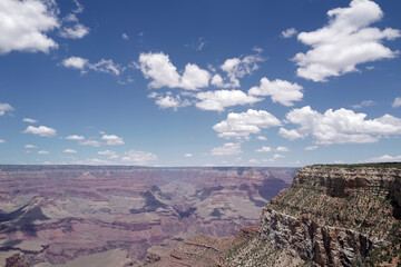 Panorama of canyon desert. Rock landscape. Monument valley. Panoramic view. National Park.