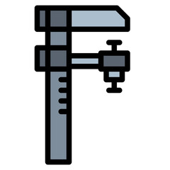 clamp filled outline icon style