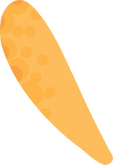 Dry autumn leave of oak, ash and birch trees of different colors. Top view of fall tree leaf. Gold, red, brown and green autumnal foliage set. Flat vector illustration isolated on white background