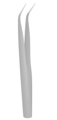Simple metal tweezer. vector illustration