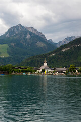 Lake Wolfgang in summer, Austria